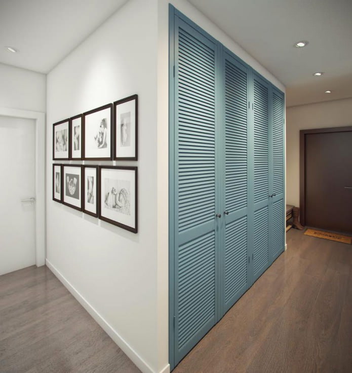 design del corridoio in un appartamento di 52 mq. m.