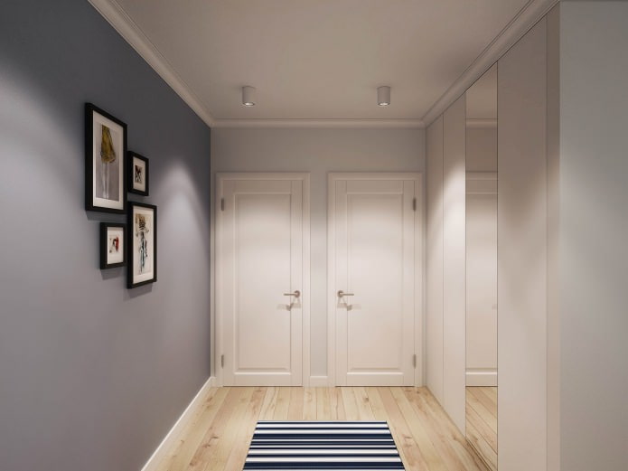 hall d'entrée conçu dans des appartements de 90 m². m.