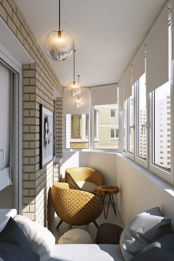 design balkon met een zithoek van 6,5 m². m.