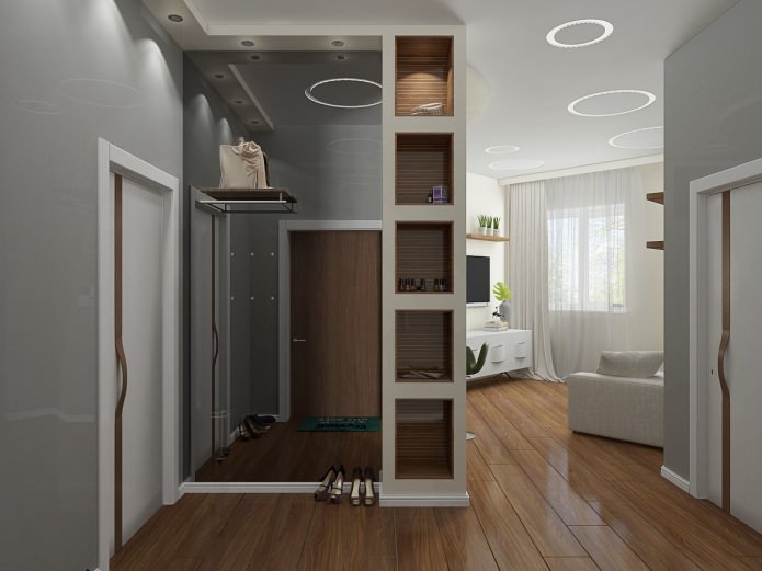 hành lang trong dự án thiết kế nội thất chung cư
