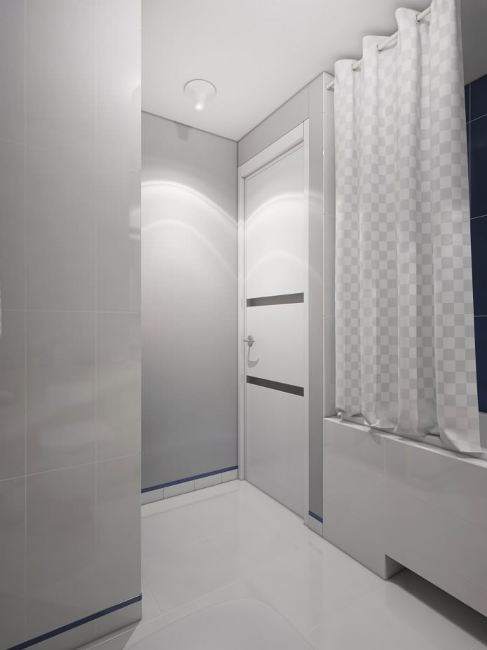 interieur van een badkamer gecombineerd met een toilet