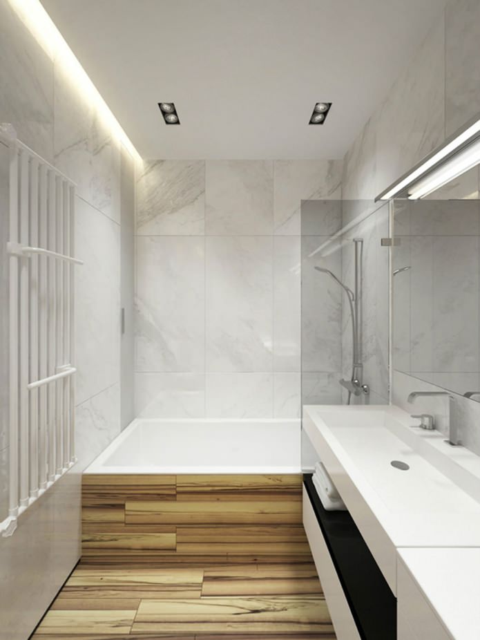 minimalistinis vonios kambarys