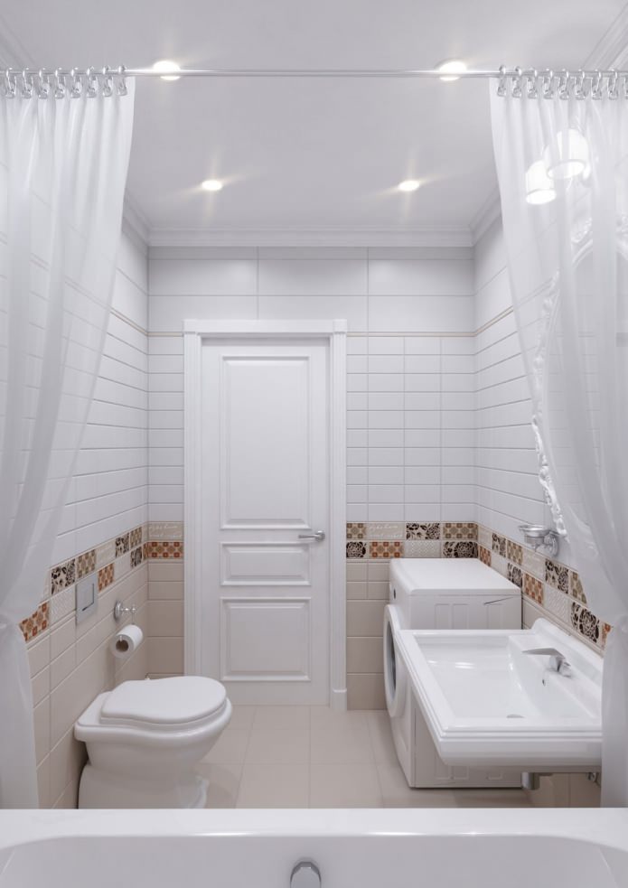 vonios kambarys šviesiomis spalvomis