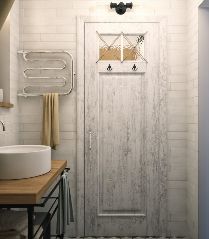 Design del bagno in un appartamento gilet di una stanza