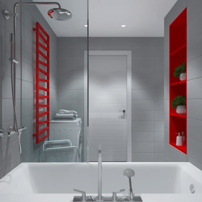 interno bagno in appartamento di 65 mq. m.