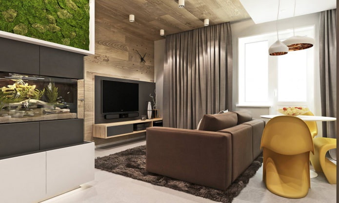 sala d'estar en un projecte de disseny d'un apartament de 3 habitacions