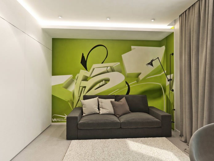 guarderia per a un adolescent en un projecte de disseny d’un apartament de 3 habitacions