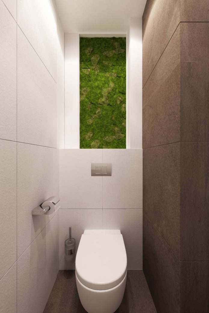 3 odalı bir dairenin tasarım projesinde banyo