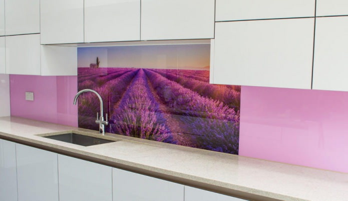 keukenschort met lavendel