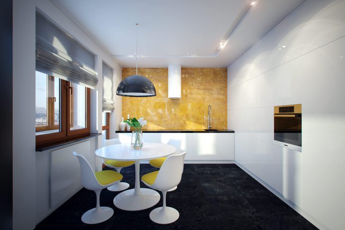 кухня в проект за интериорен дизайн на апартамент