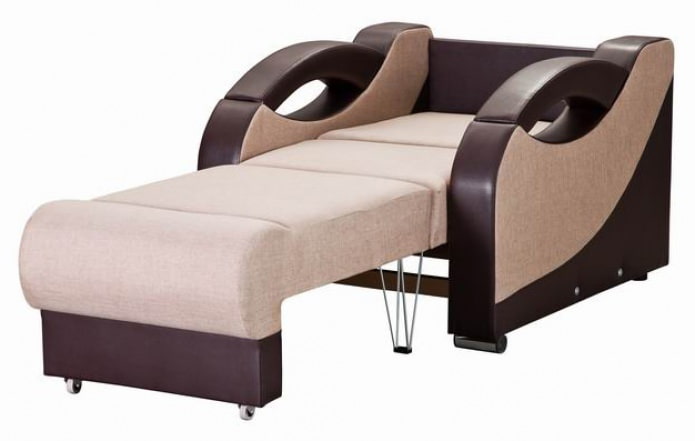 Πολυθρόνα-κρεβάτι με μηχανισμό τσιμπούρι (eurobook)