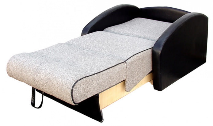 Фотьойл-легло с механизъм за акордеон