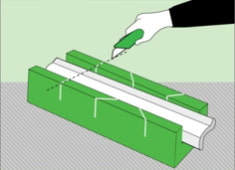 Làm thế nào để dán một tấm trần với một trần căng: cắt bằng hộp miter