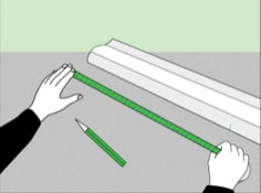 Cum să lipiți un soclu de tavan pe un tavan întins: pregătire