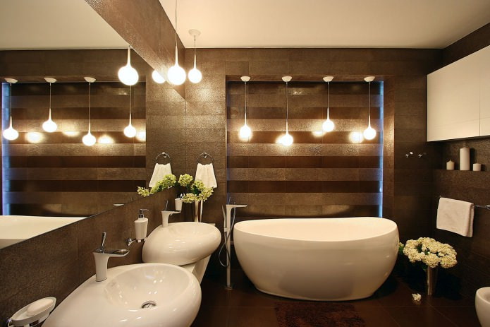 modernaus stiliaus viešbučio vonia
