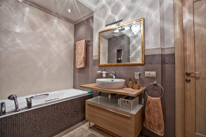 kylpyhuoneen sisustus moderniin tyyliin