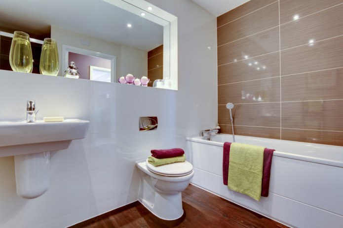 kylpyhuoneen suunnittelu moderniin tyyliin