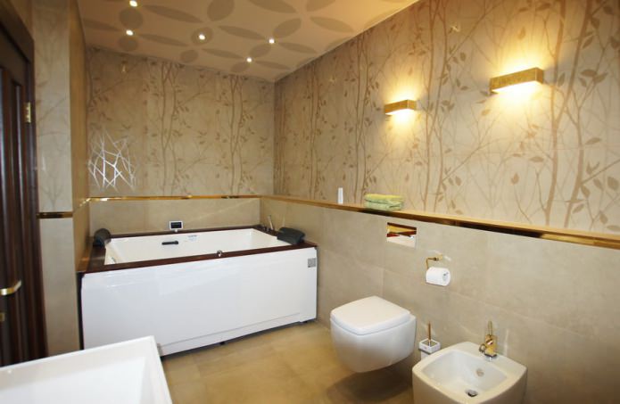 interior baie în stil modern