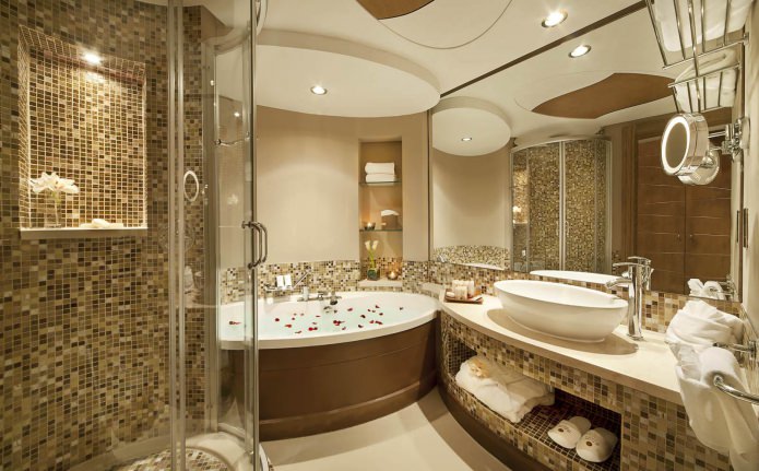 Vannas istabas dizains mūsdienīgā stilā