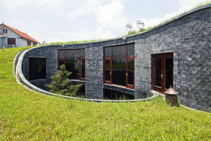 בתים מודרניים בסגנון אקולוגי