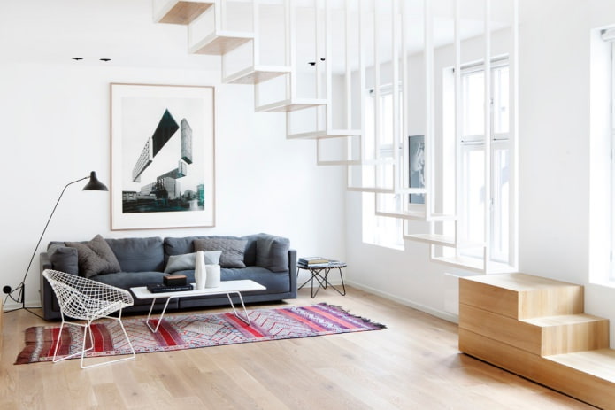 minimalisme in de woonkamer