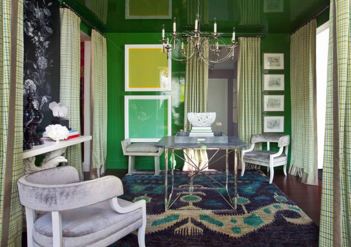 bilik dalam warna hijau