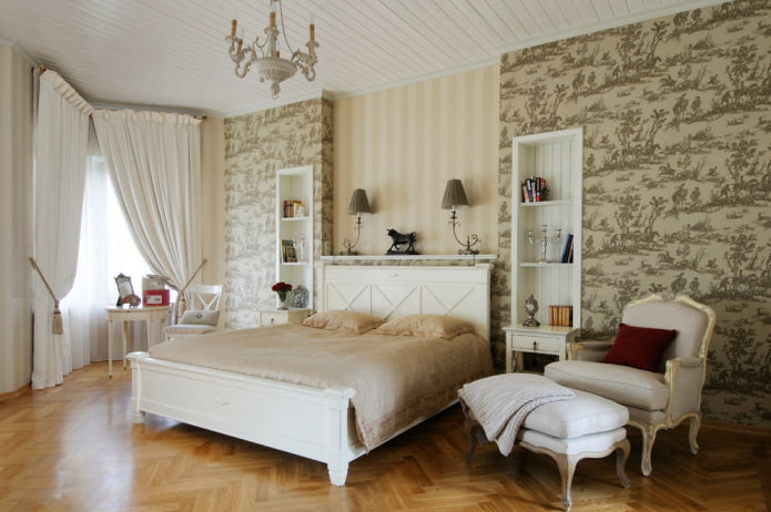 светла спалня в класически стил