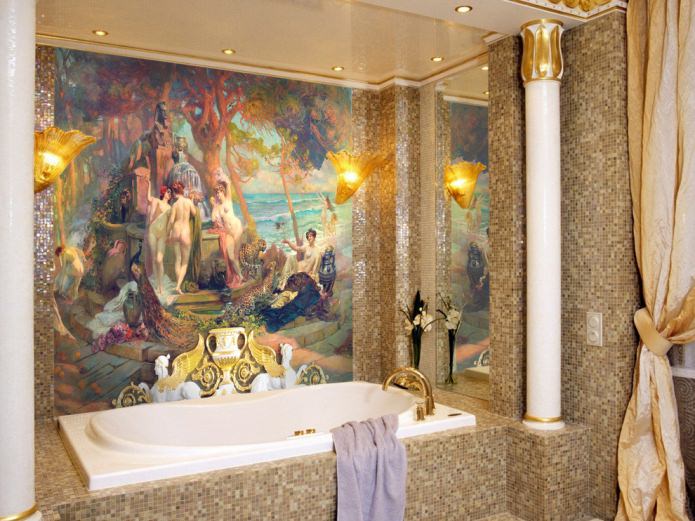 μπάνιο τοιχογραφία