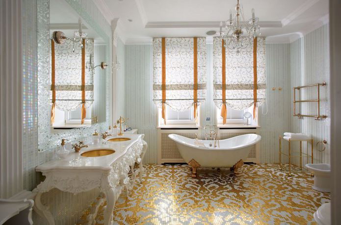 barokkityylinen kylpyhuone