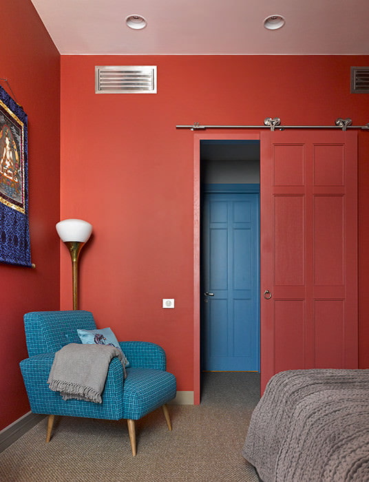 rode en blauwe kamer
