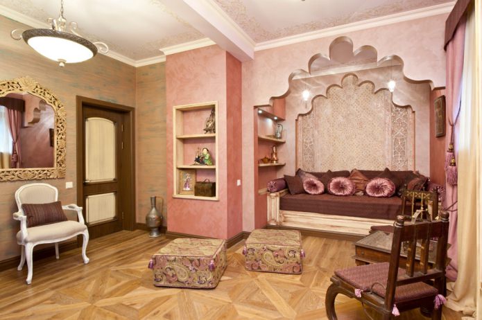 výzdoba obývacího pokoje v italském stylu