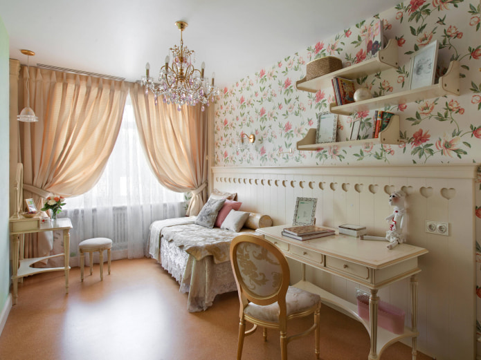 klasikinio stiliaus vaikų kambarys