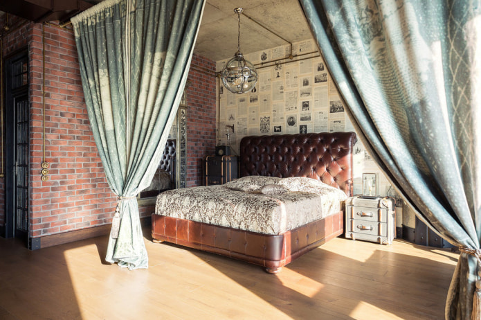 Kolorystyka sypialni w stylu industrialnym