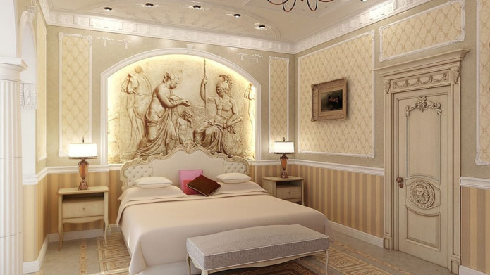 класически интериор на спалнята