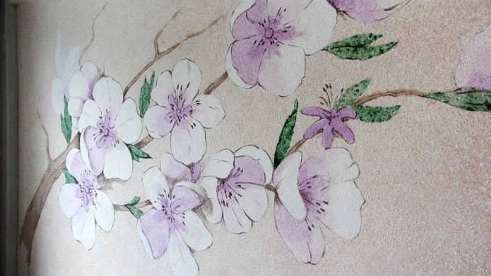 ταπετσαρία λουλουδιών sakura