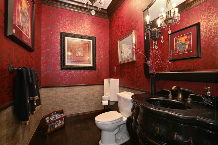 gaya oriental di bilik mandi