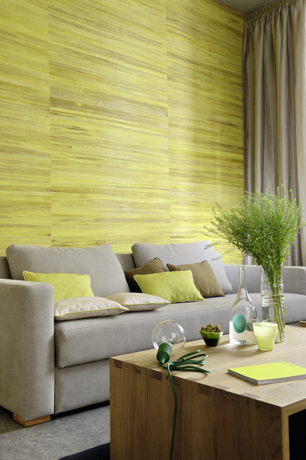 kertas dinding warna hijau muda dengan gaya moden