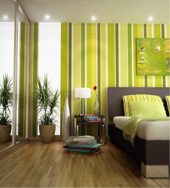 šviesiai žalios spalvos modernaus stiliaus tapetai