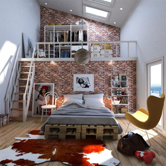 стая в стил таванско помещение