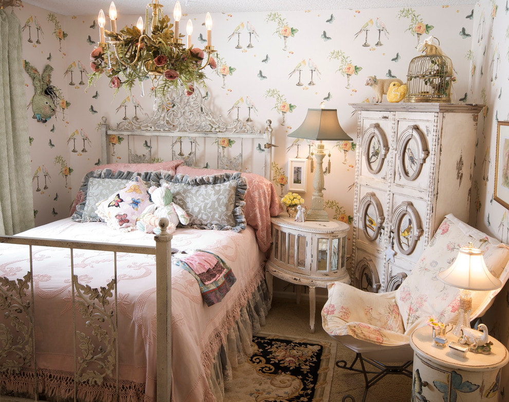 phòng ngủ theo phong cách Provence