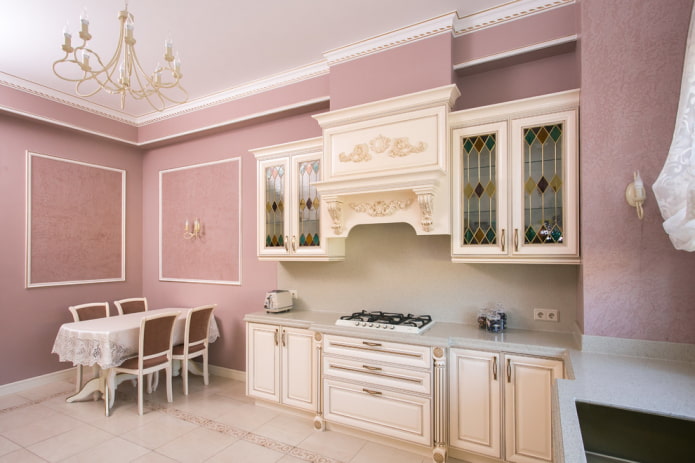 interni cucina rosa