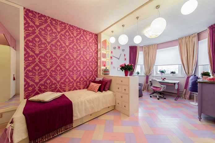 cameră pentru copii roz