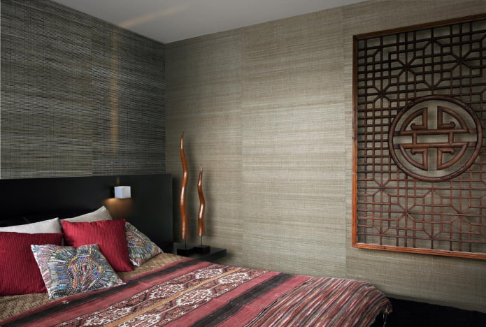 kertas dinding kain dalam gaya oriental