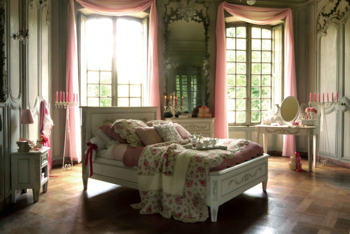 Provençaalse stijl in de slaapkamer