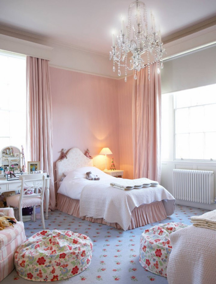 pale pink curtains