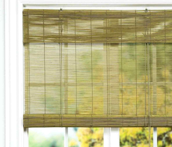 persianes enrotllables de bambú verd en línia