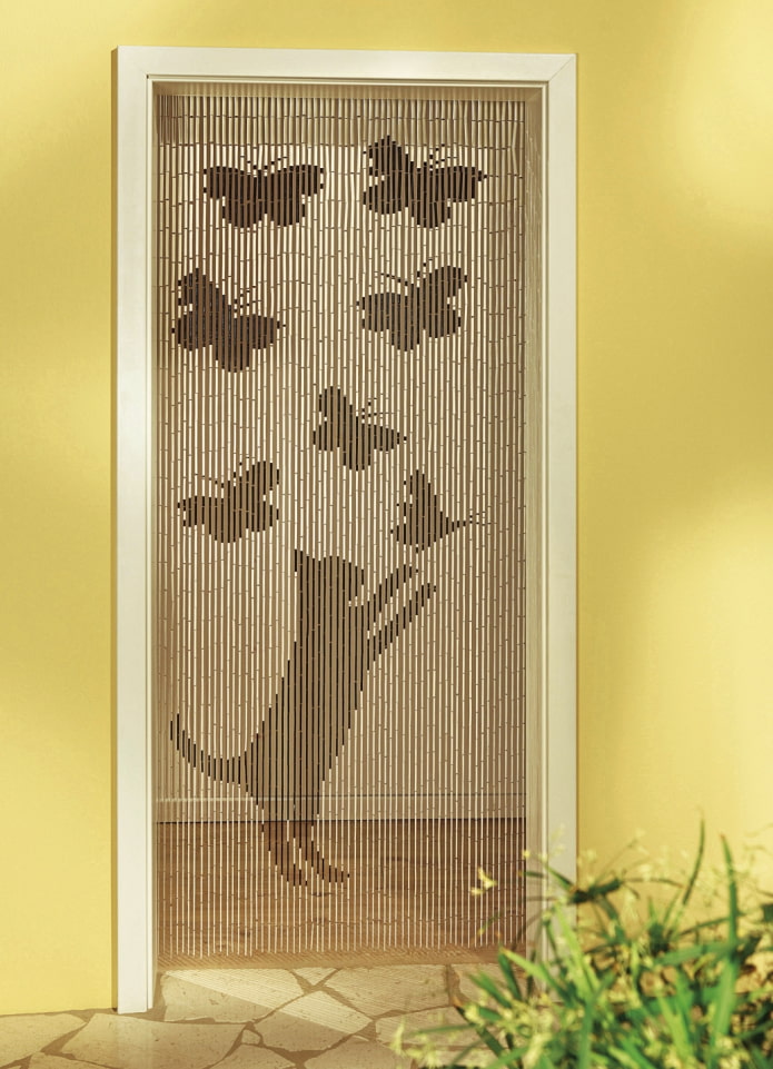 cortines de bambú animal