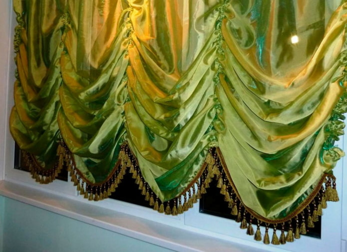 cortines de tendal de seda