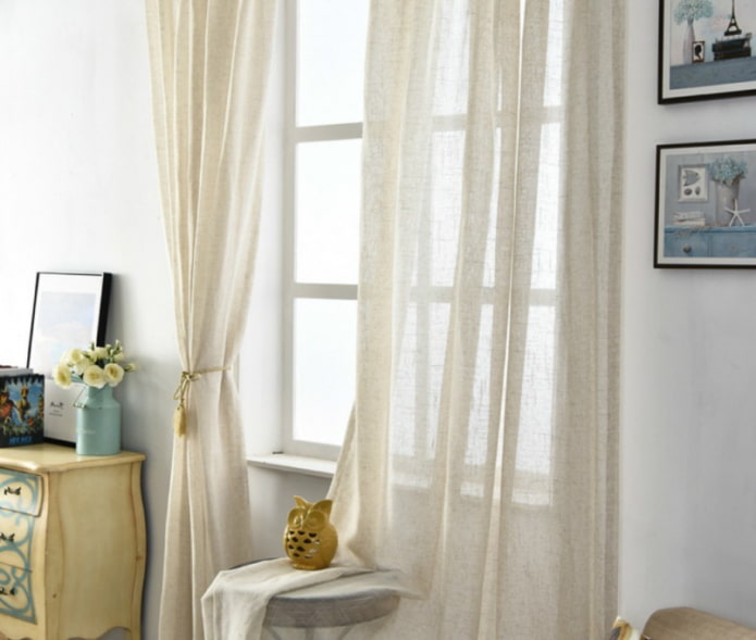 cortinas de lino con pasador