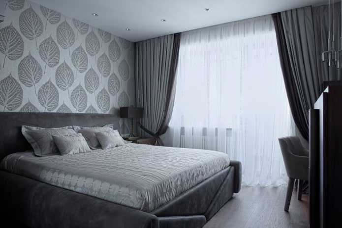 cortines bicolores al dormitori